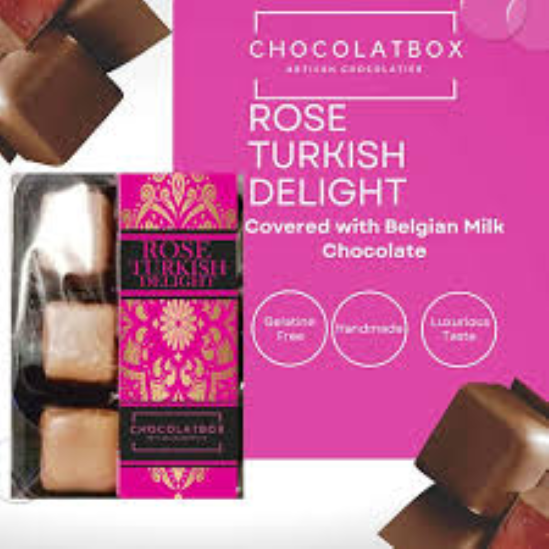 TURKISH DELIGHT ROSE MILK CHOCOLATE 40G